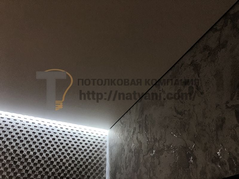 Натяжной потолок с теневым профилем в Балашихе