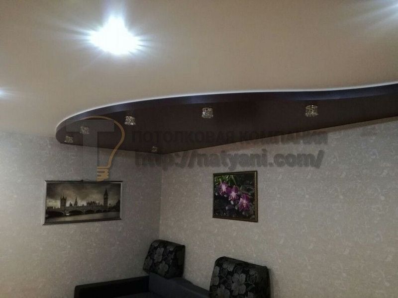 Двухуровневые натяжные потолки в Балашихе