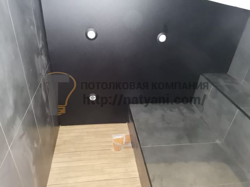 Теневой натяжной потолок с подсветкой